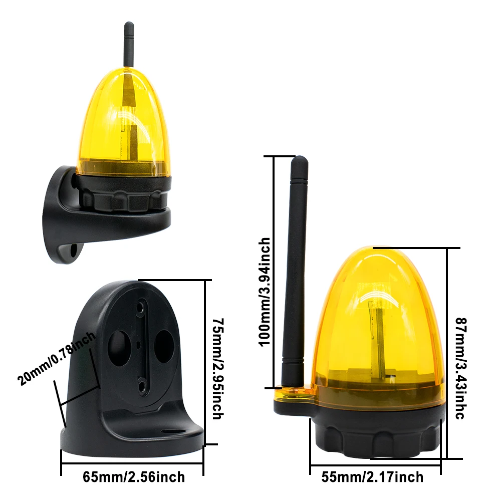 في الهواء الطلق LED إشارة إنذار ضوء العالمي 12 فولت-265 فولت 12 فولت 24 فولت 220 فولت ستروب ضوء وماض جدار جبل مصباح تحذير الطوارئ