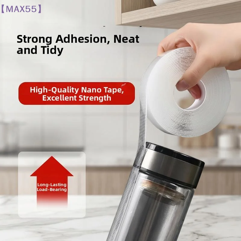【MAX-55】Nano Tape Double-Sided Tape Transparent Mesh Tape Magic Tape With No Marks