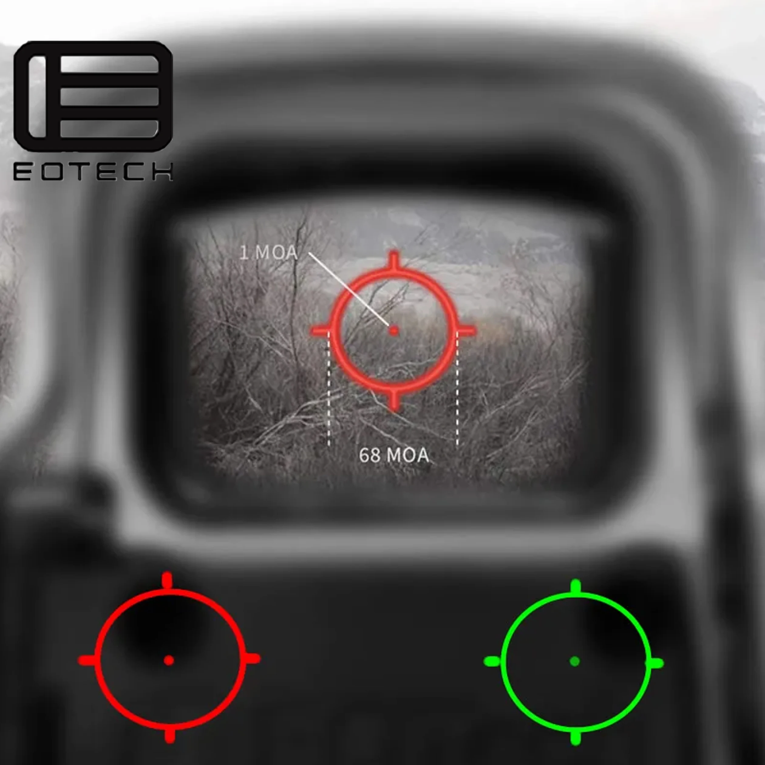 G43 G33 G45 558 Eotech 3X 5X Magnifier Scope 558 Holographic Red Dot Sight 551 552 553 20mm Rail Collimator Airsfot Optics Scope view 5