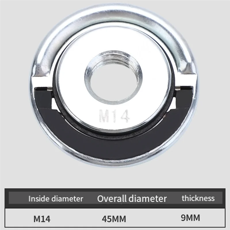 A44F-M14 Angle Grinder Flange Nut Inner Outer Quick Release Locking Nut Replace For  Metabo