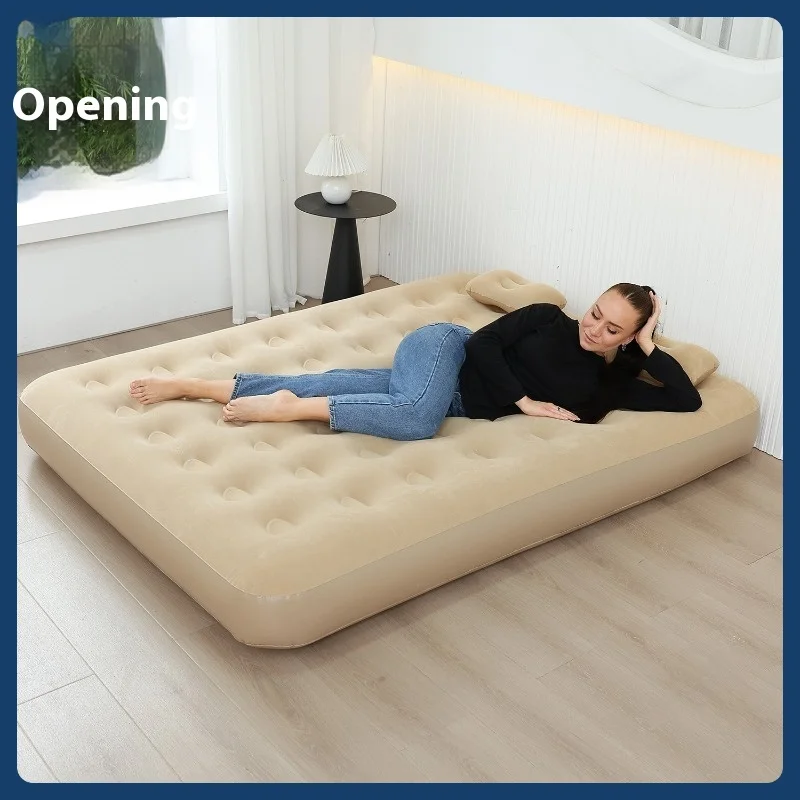 

Automatic inflatable mattress heightened thickened household outdoor camping tent bed