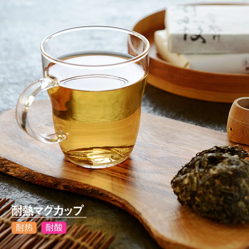 

Japan imported HARIO heat-resistant glass mug transparent round open cup teacup water cup 330/430