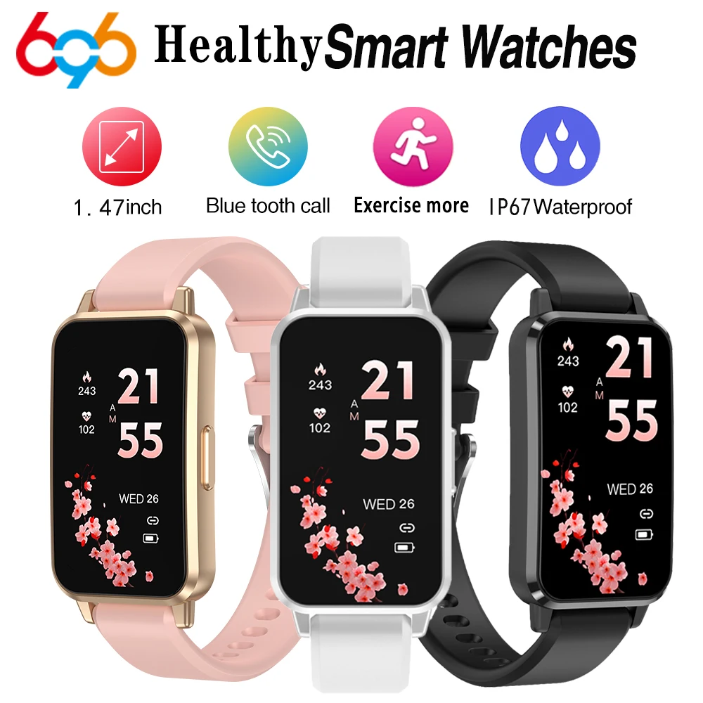 

Sports Modes Curved HD Screen Smart Watch Women Blue Tooth Call Smartwatch Waterproof Lady Sleep Health Monitor Message Reminder