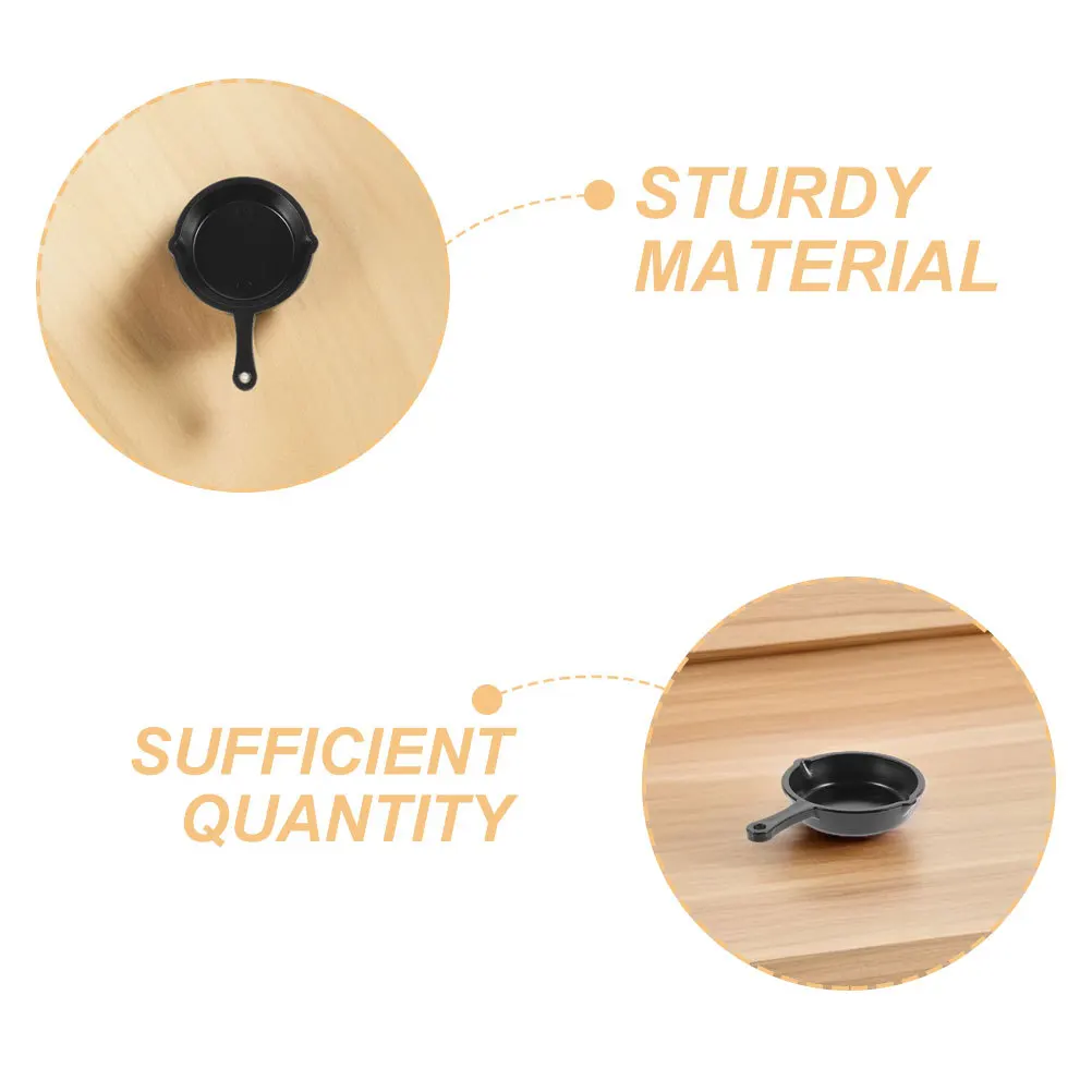 20 قطعة مقالي بلاستيكية مصغرة تجهيزات المطابخ المطبخ المدمجة لمشهد الطبخ بيت الدمية لتقوم بها بنفسك الديكور تجهيزات المطابخ المطبخ الصغيرة