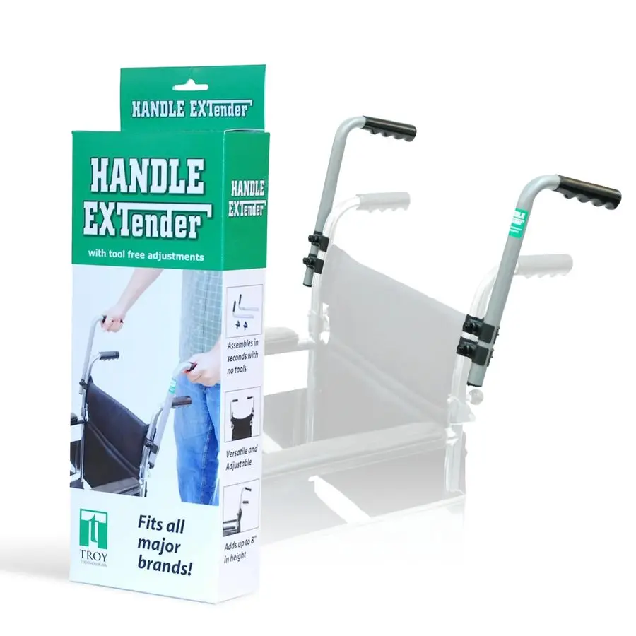 

Удлинители для ручек инвалидных колясок и детских прогулочных колясок, универсальные вспомогательные аксессуары для взрослых, грузоподъемность 136 кг, регулируемые