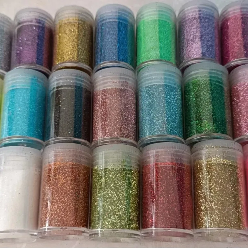 Ins New Gold หัวหอมผง 24 สีบรรจุขวด 10g โรงเรียนอนุบาลทําด้วยมือ DIY Shining Glitter เล็บอุปกรณ์เสริมสุขภาพความงาม