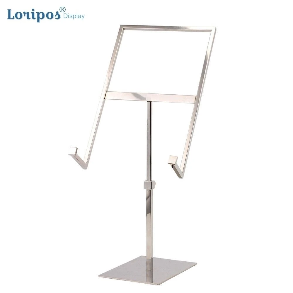 Stainless Steel Shirt Rackhigh Grade Men And Women T Shirt Display Bracket Stand Table Photo Display Frame Desk Poster Holder