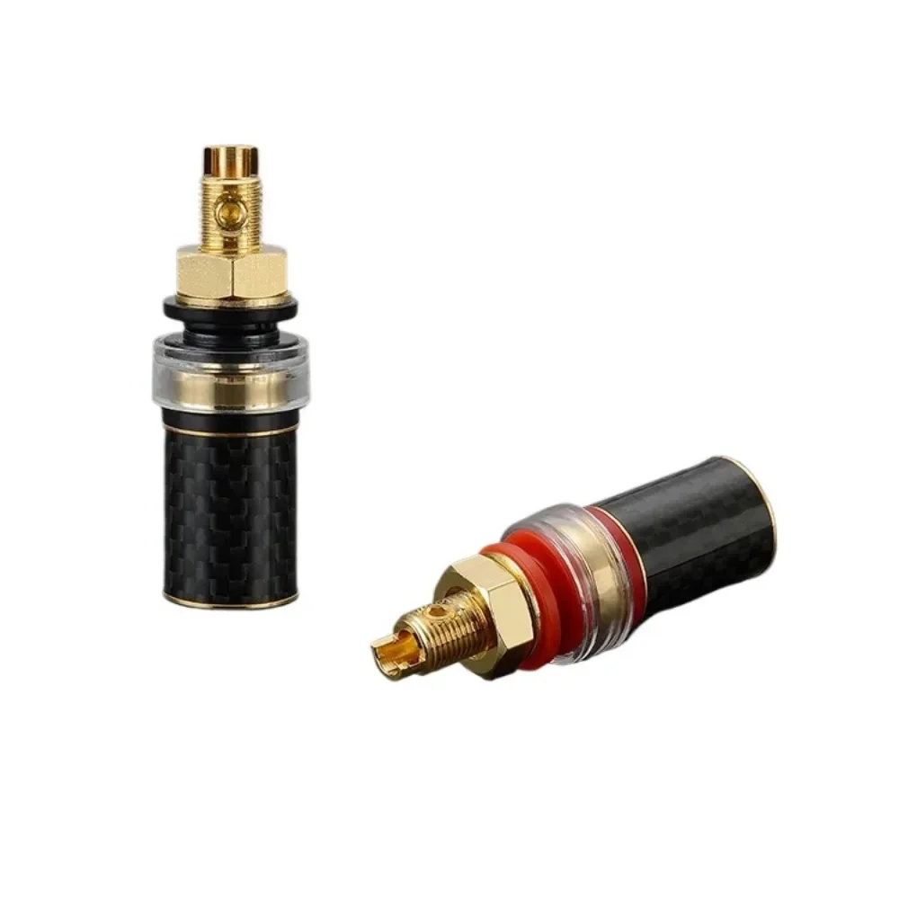 Viborg BP604G Rame puro Fibra di carbonio Placcato oro Binding post Terminale altoparlante amplificatore hifi