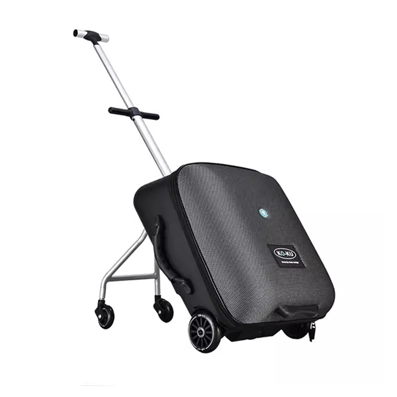 

Kids Suitcase Fashion Upgraded Version Baby Sitting on Trolley Travelling Bag Carry On Rolling20 Inch Boarding Luggage