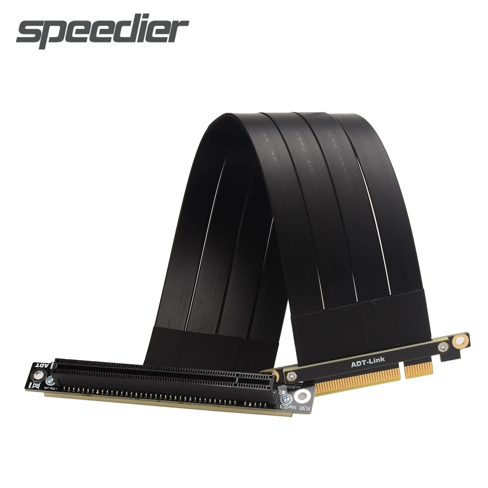 

Cheap PCIE 3.0 x8 x16 Slot Riser Cable PCI Express Gen3.0 1U2U Gpu 16X to 8X Graphics Card Riser Extender AMD NVIDIA Video Card