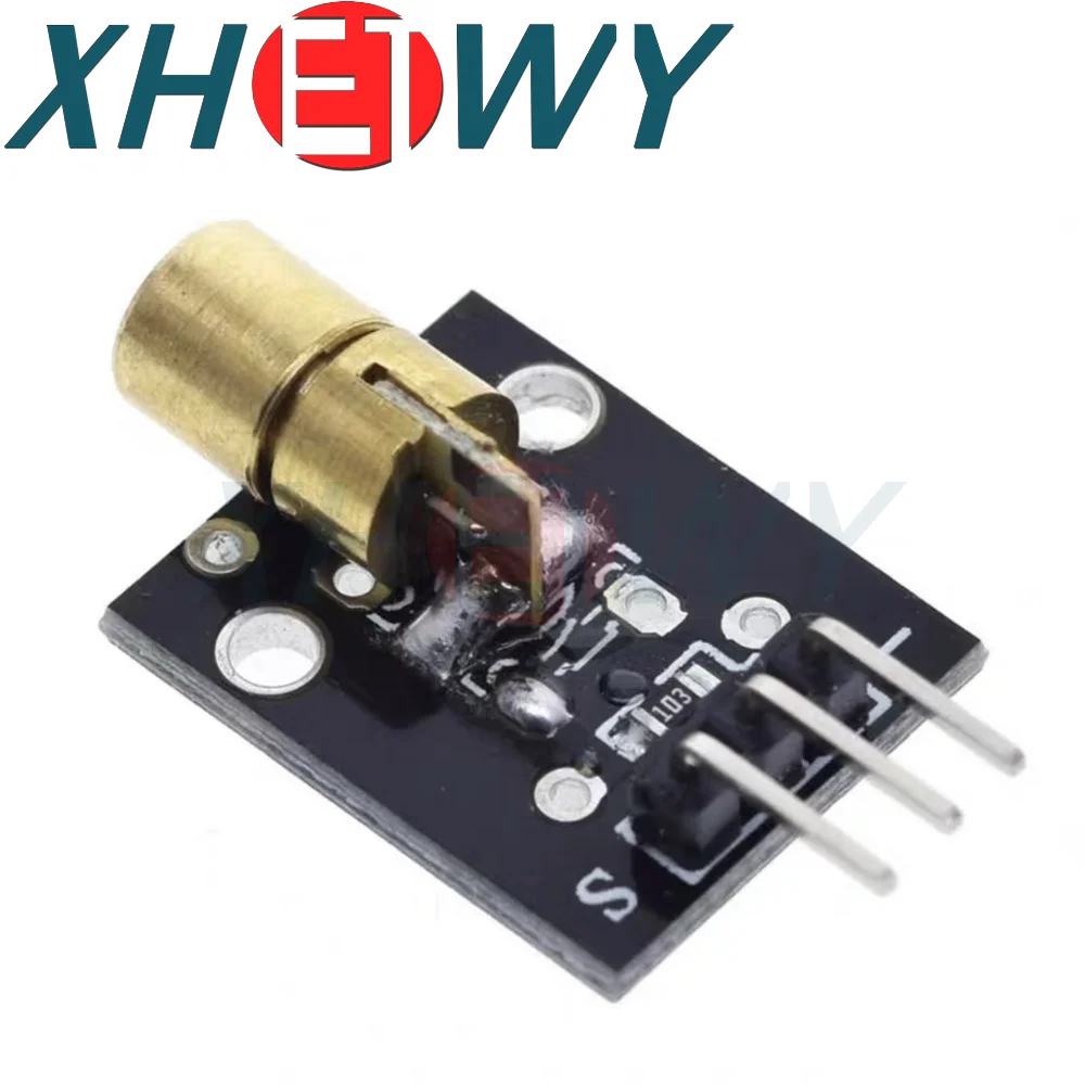 KY-008 650nm Laser Sensor Module 6mm 5V 5mW Red Dot Diode Copper Head for Arduino