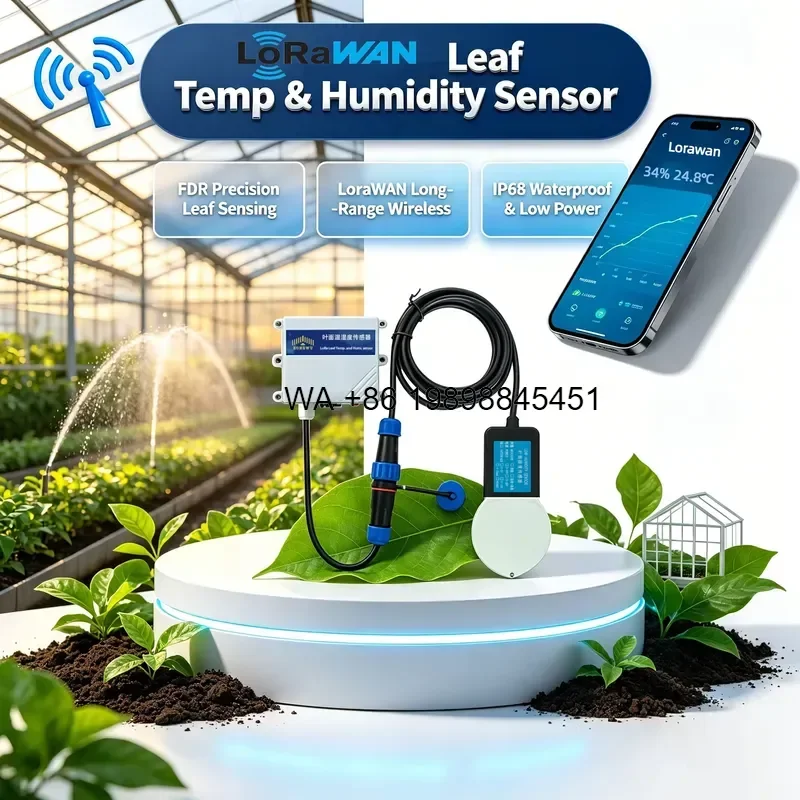 Wmwmnu for Leaf Temp Humidity Sensor FDR Probe Canopy Microclimate Low Power OTAA Class A Greenhouse