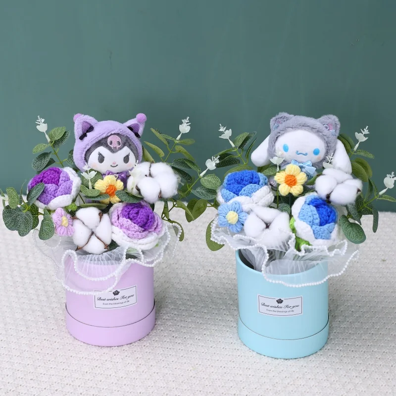 Cartoon My Melody Kuromi Cinnamoroll Kt Cat Peluche Confezione regalo creativa San Valentino Natale Compleanno Regali di laurea