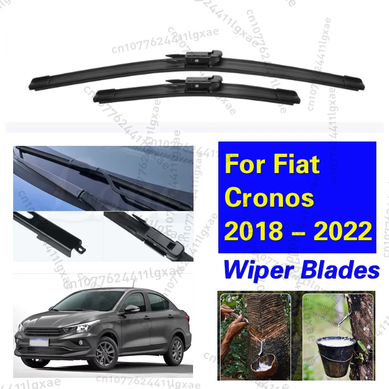 

Wiper Front Wiper Blades For Fiat Cronos 2018 2019 2020 2021 2022 Windshield Windscreen Window Brushes Car Accessories 24''+16''