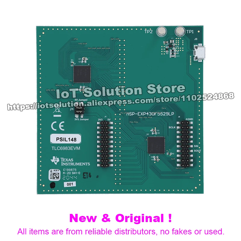 TLC6983EVM TLC6983 48x16 common cathode matrix LED display driver evaluation module