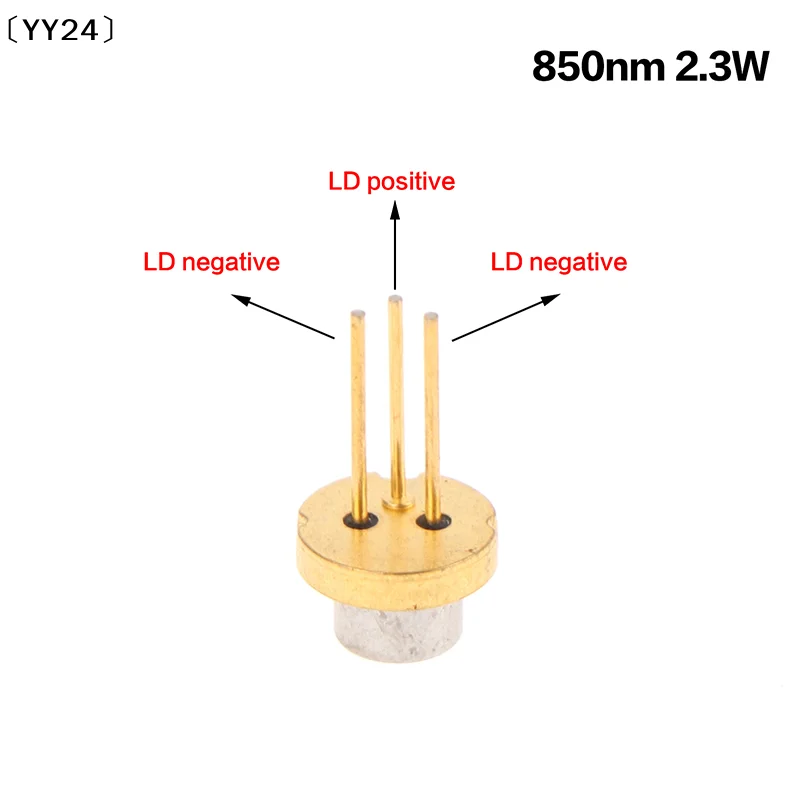 〔YY24〕850NM 2.3W IR 5.6mm TO-18 Laser Diode 2300mW Powerful Infrared LD Night Vision Laser Accessories