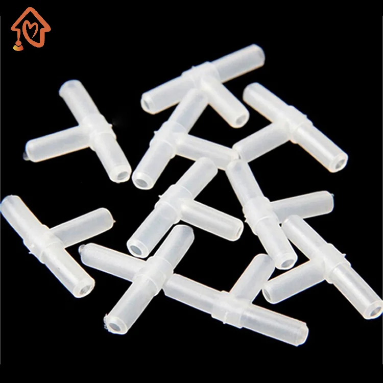 10/100Pcs Plastic Aquarium Air Tee Joints T 3-Way Joints T-junction Fish Tank Air Pump Line Tubing Pipeline Connectors