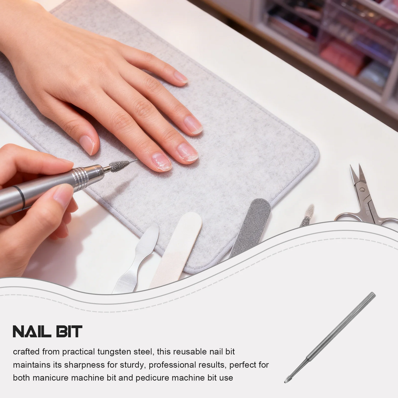 Cabezales de pulido de uñas, brocas profesionales para manicura, accesorios de herramientas de eliminación de esmalte de uñas de Gel acrílico