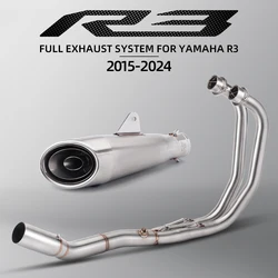 Project S1 with db killer For Yamaha YZF R3 R25 MT03 2015-2024 Years Motorcycle Exhaust Escape Moto Modified Full Systems Front