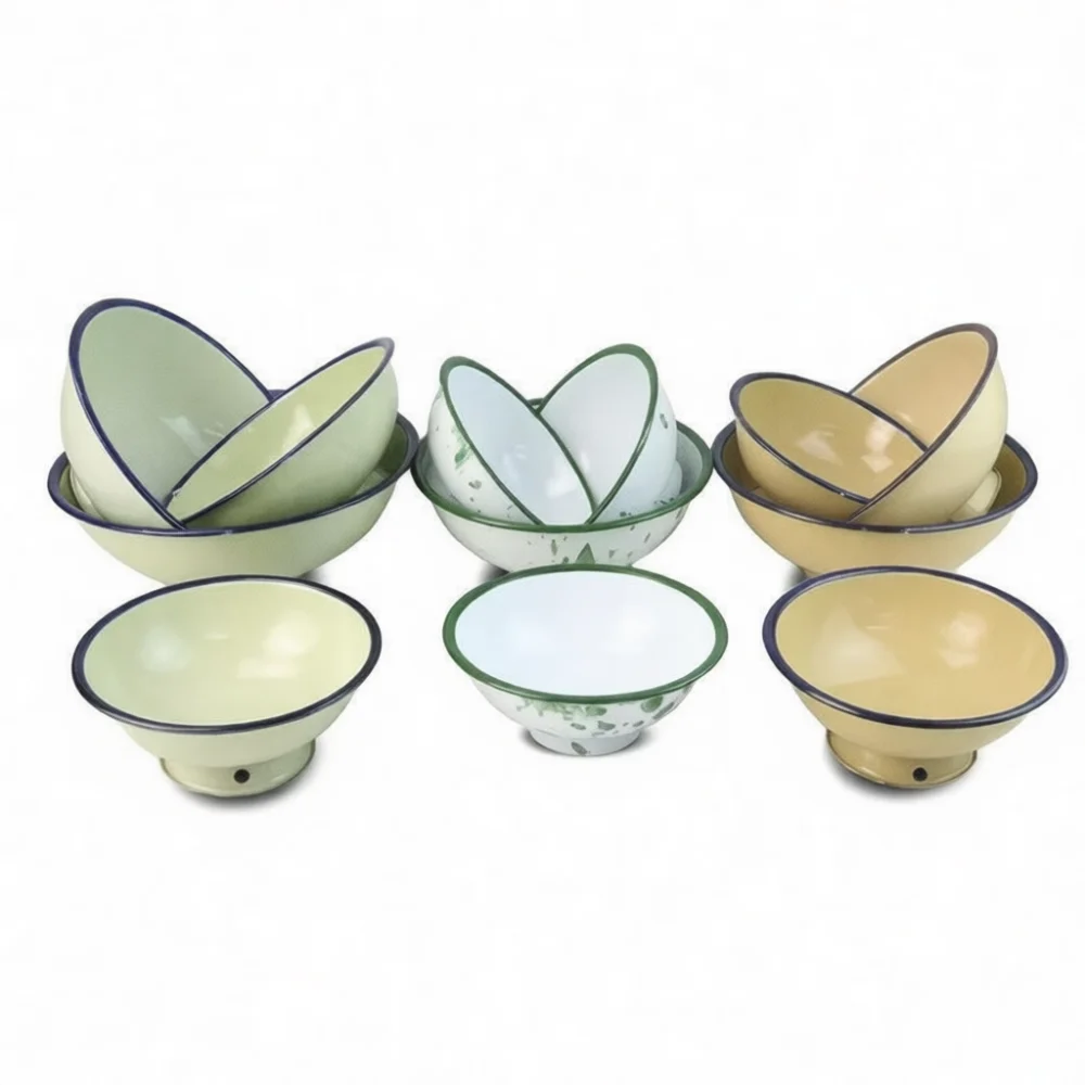 Classical Enamel Bowl High Bas - Kitchen Appliances Vintage ulasan dan harga