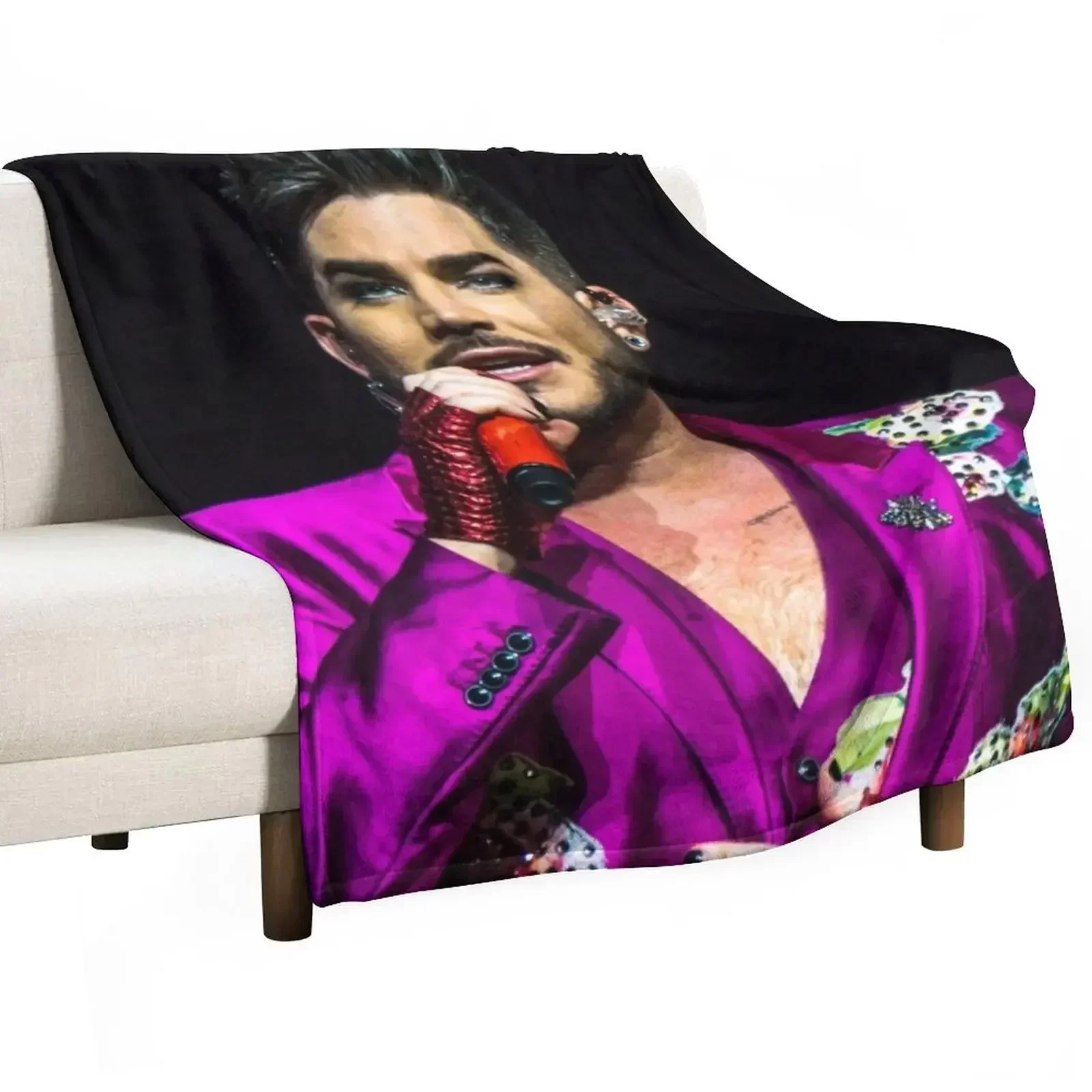 

Adam Lambert Throw Blanket cosplay anime Large Thins Blankets