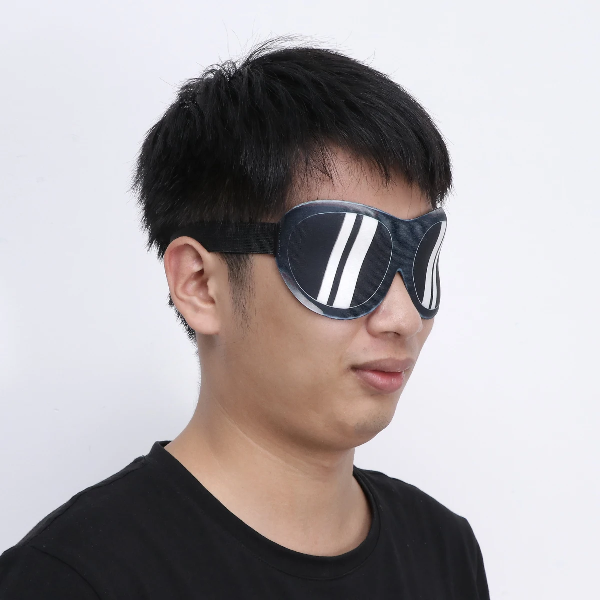 

3D Sleeping Eye Mask Eyeshade Sunglasses Glasses Lightweight Durable Soft Milk Fiber Fabric Adjustable String Anti Fatigue
