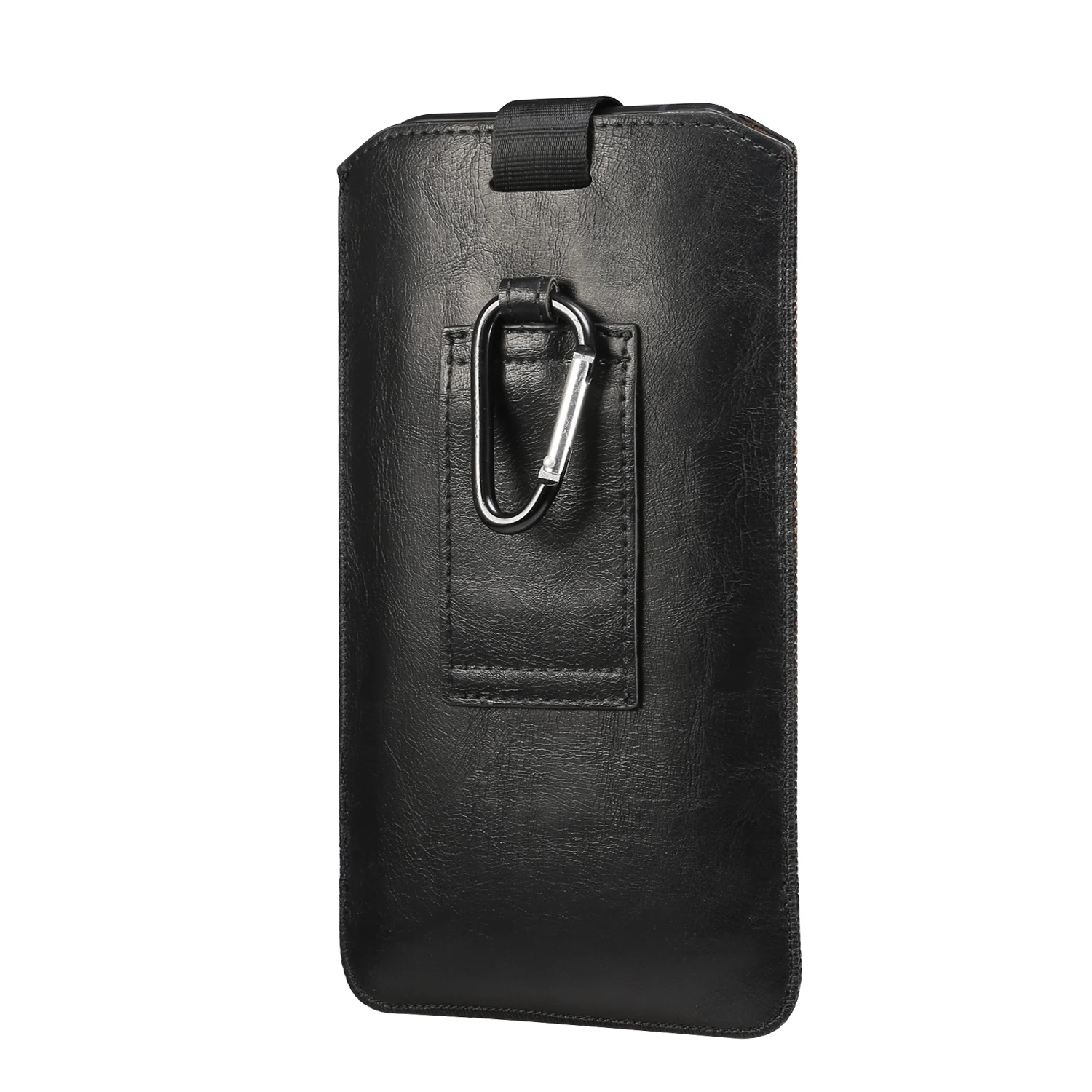 Universal Pull Tab Leather Phone Bag For Samsung Galaxy S23 S24 S22 S21 S20 S10 S9 Plus Note 10 20 Ultra Cover Belt Clip