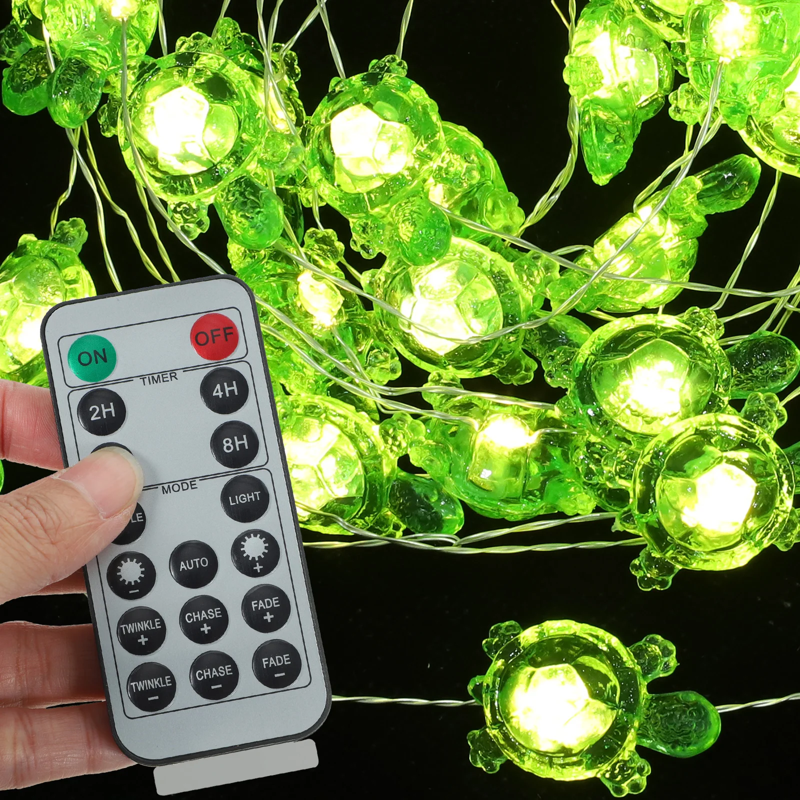 

40LED Tortoise Light String Warm Light Powered Holiday Decoration for Home Garden Stage Event