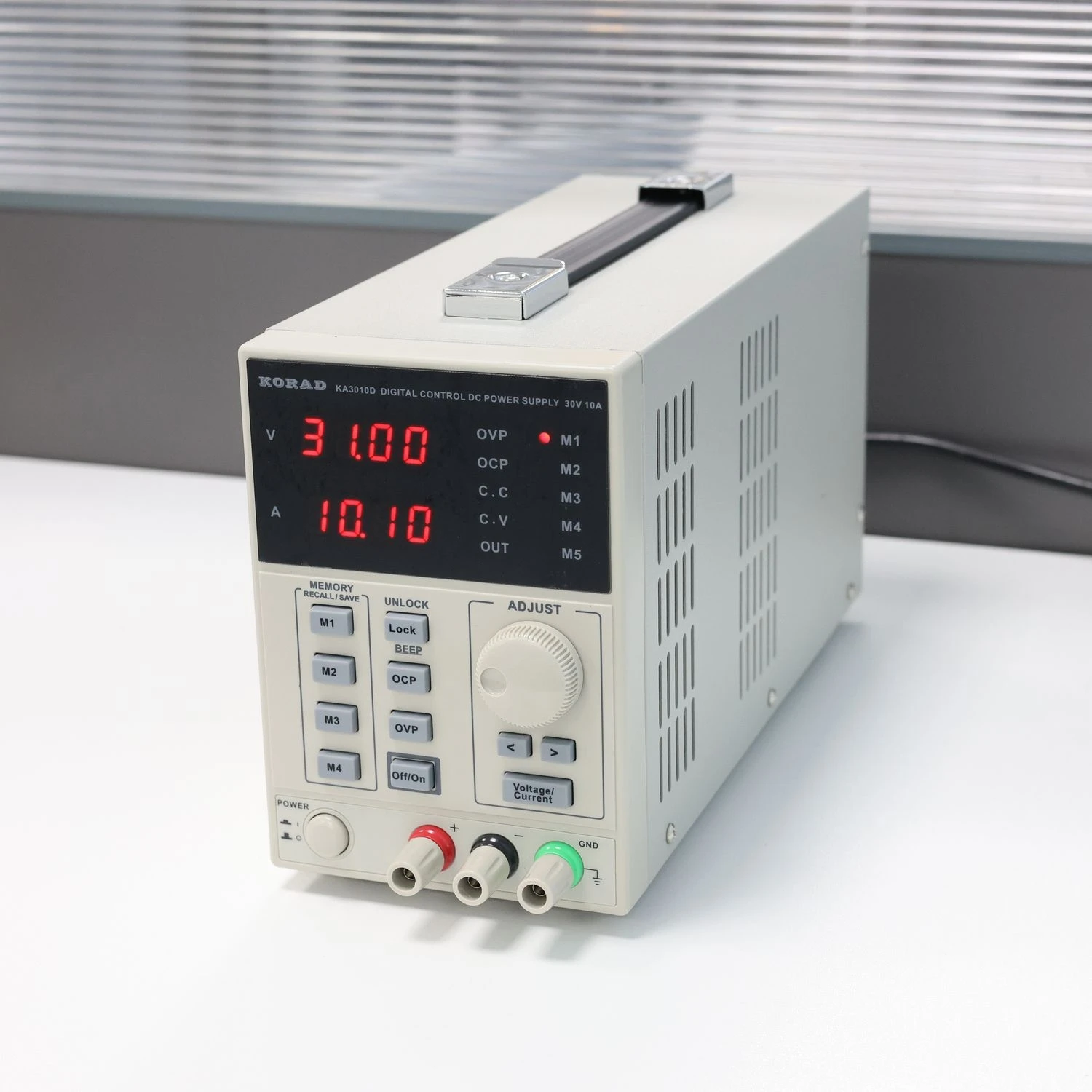 

KA3010D CNC Digital DC Power Supply 0-30V 10A 300W Adjustable Voltage Current Lab Bench PSU with 5 Memory Presets