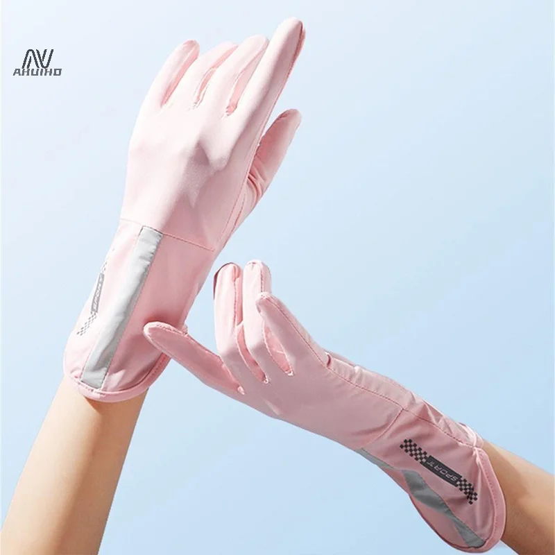 

Sunscreen Gloves For Outdoor Sports Summer Slip Resistant Women Anti Uv Breathable Gloves Touch Screen Sunscreen Driving Glove