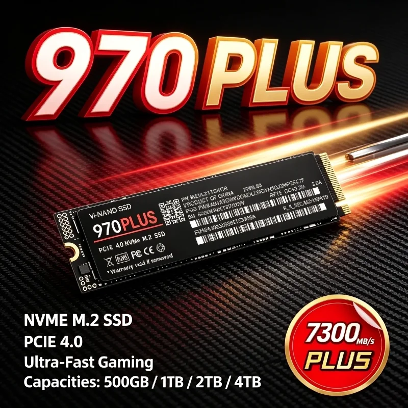 Pc Gaming Ps5 - 970 PLUS M.2 NVMe SSD 500GB、1TB、2TB、4TB、7300MB/s、PCIe
