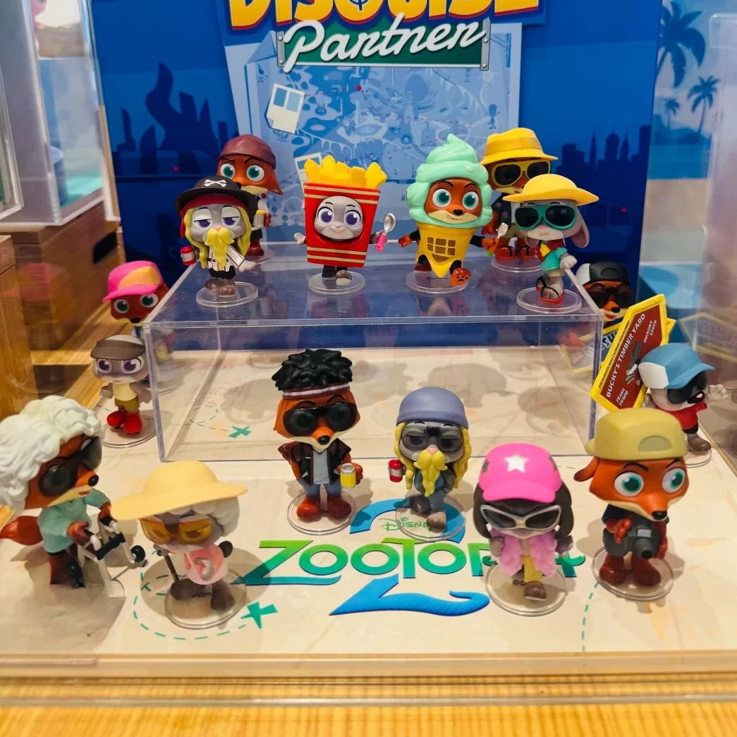 

Zootopia 2, маскировочная серия Partner, слепая коробка, милая ника Джуди, загадочная коробка, экшн-фигурка, аниме-кукла, сумка-сюрприз, коллекционная модель