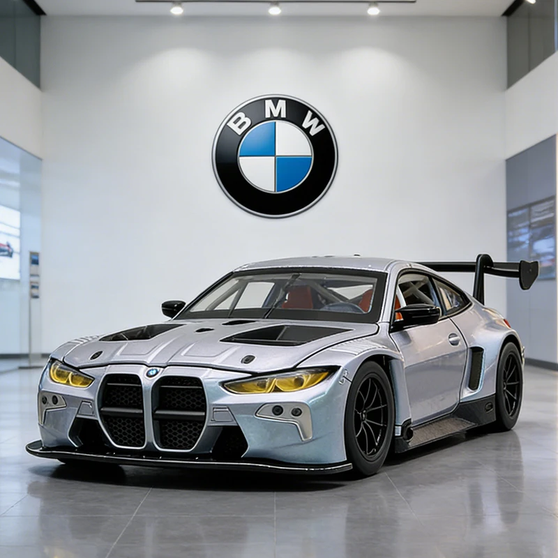 NEUE 1:24 BMW M4 GT3 Supercar Legierung Modell Auto Spielzeug Druck Druck Metall Casting Sound und Licht Auto Spielzeug Für Kinder fahrzeug