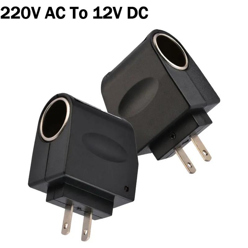 220V AC to 12V DC Car Cigarette Lighter 110V-220V AC to 12V DC EU Plug Power Socket Plug Power Adapter Converter
