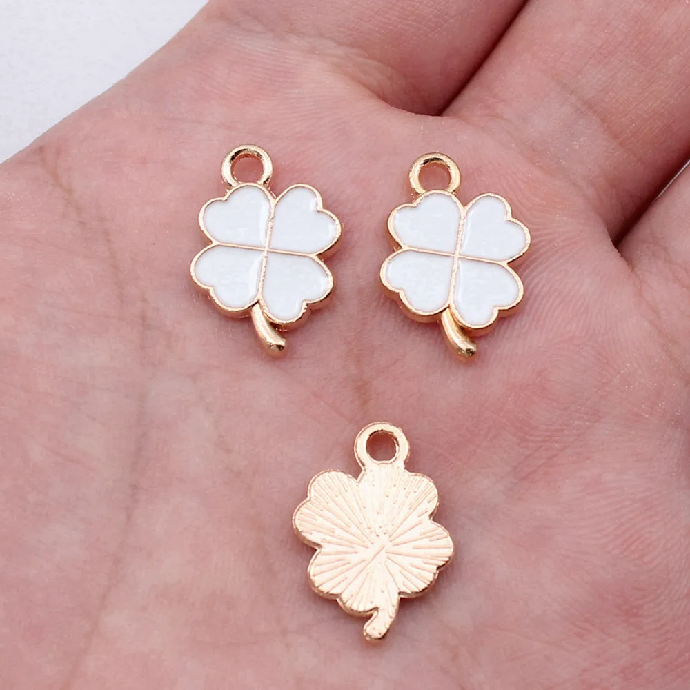 Jewelry Making Four Leaf Clover Charms New In Accessories For Women 10pcs