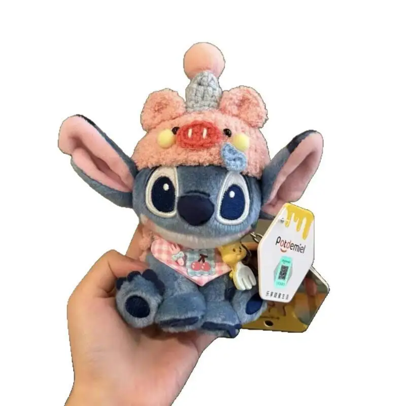 Kawaii Stitch Modellazione creativa Giocattoli di peluche Bambola di peluche del fumetto Zaino squisito Ciondolo Regali di festa di Natale per le ragazze dei ragazzi