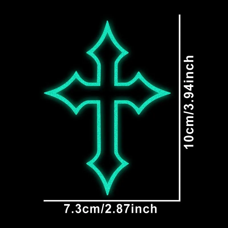 1PC Cross Reflective Motorcycle Sticker Waterproof Sunproof Durable Suitable for Motobike Windshields Fenders Fuel Tanks Helmets