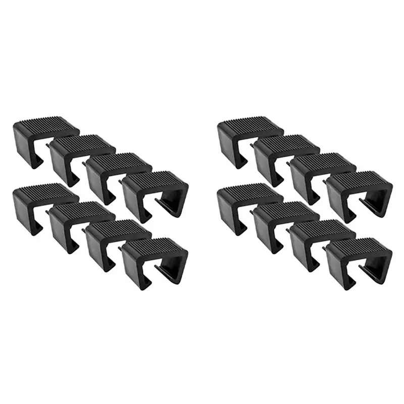 AT02-16Pcs Garden Furniture Clips Anti-Deformed Rattan Furniture Connectors For Outdoor Sofa Plastic Clamps Wicker Chair