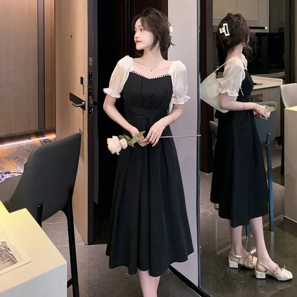 The new spring and summer dress style gentle wind women's wear red dress female small dress in the hip