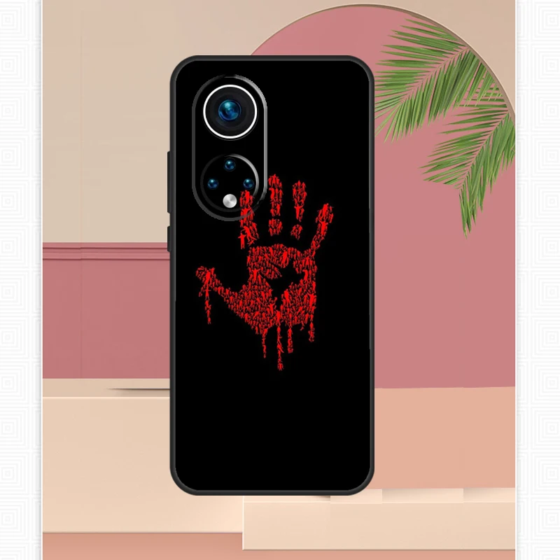 حافظة يد دموية لهاتف Honor Magic 5 6 7 8 Pro Honor X9c X9b X9a X8b X8a X8c 50 70 90 400 200 Lite Cover