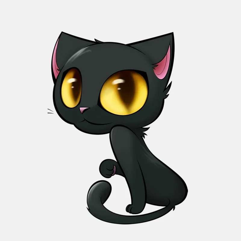 Car Stickers Personality Big Eyes Witch Cat Funny Car and Motorcycle Laptop Decal for Helmet Refrigerator PVC, 17cm * 12cm