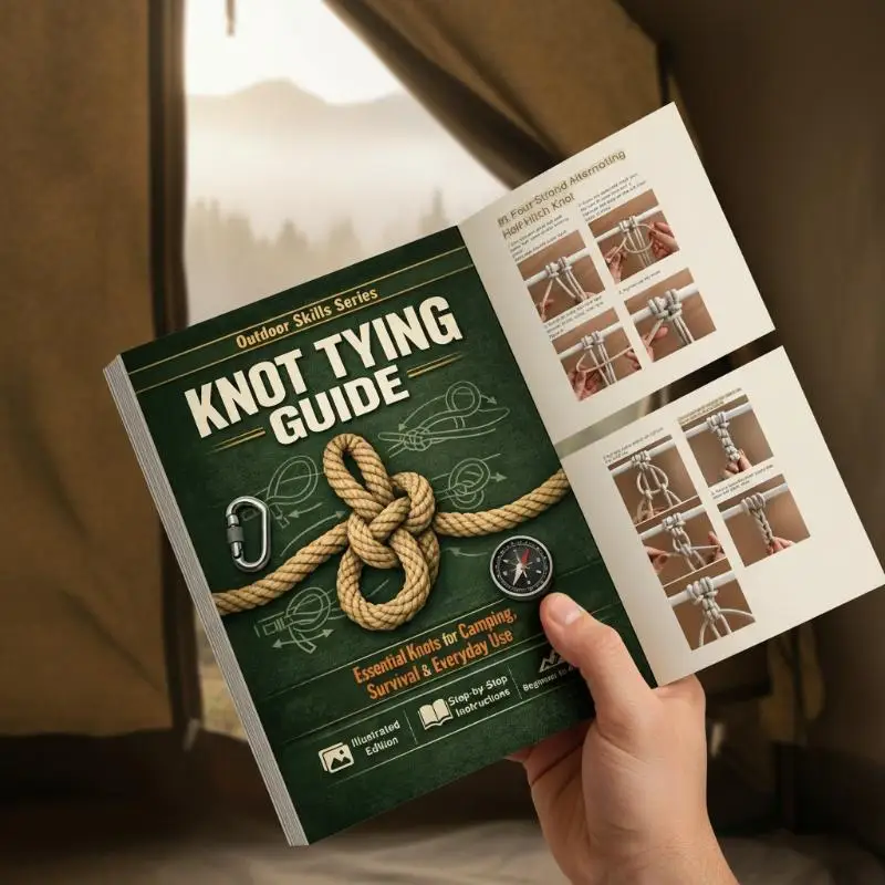 Essential Knot Tying Guide Book 50 Illustrated Knots Step by Step Instructions for Camping Survival Outdoor Adventures - view 6