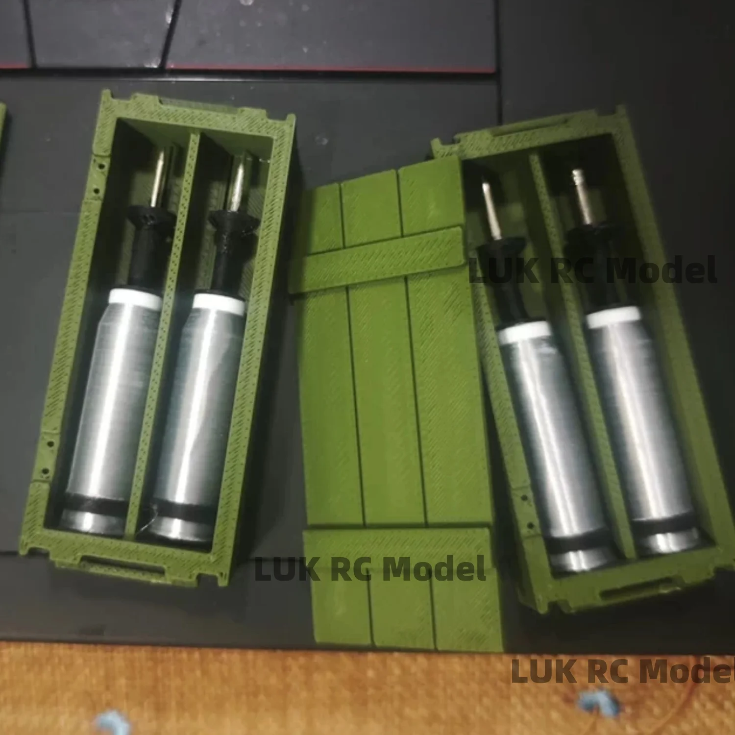 1/16 RC Tankl HENG LONG DM63 Compatible Leopard 2A6 Two Rounds Per Box Made Of High Carbon Steel Realistic DIY Toys