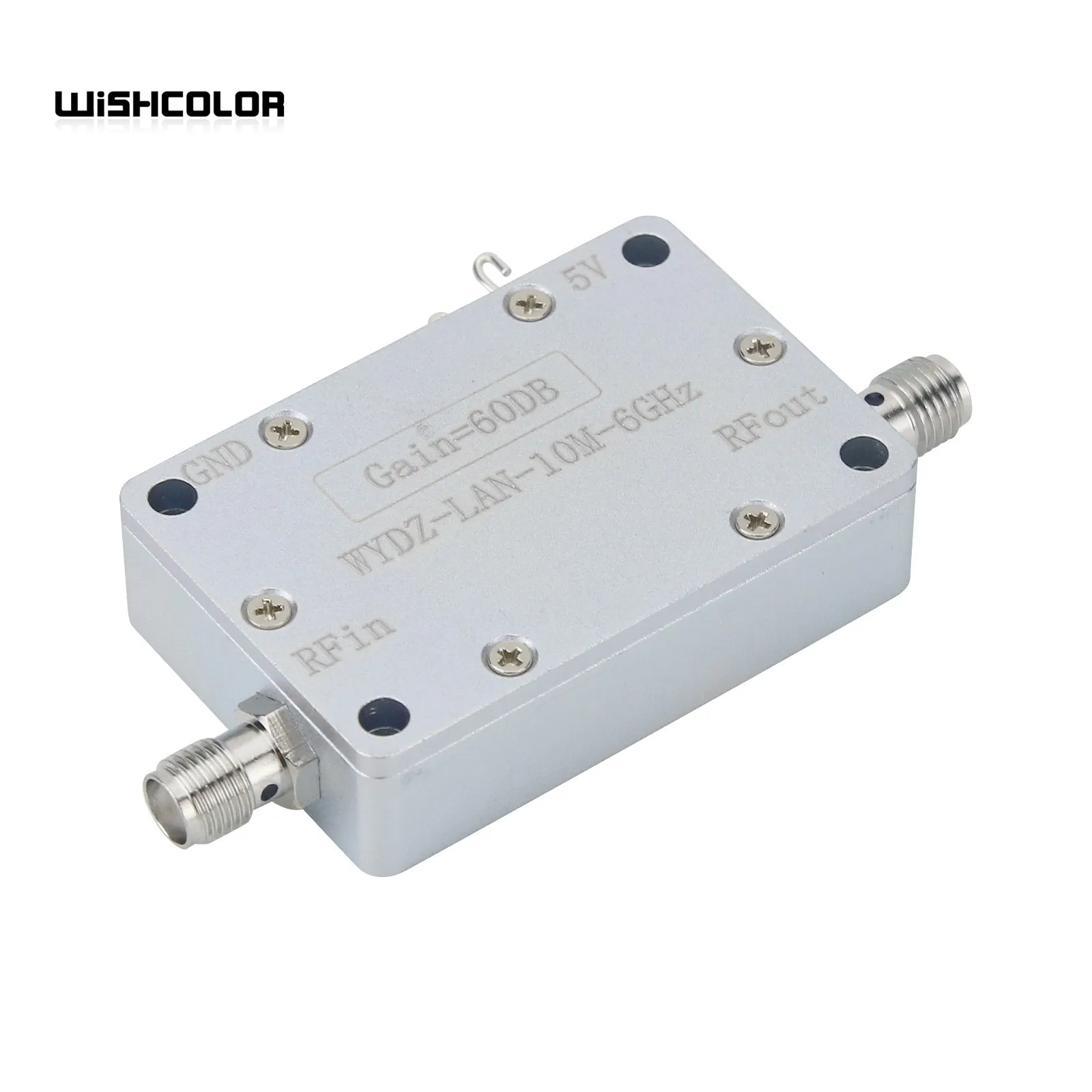 Hamgeek 10MHz-6GHz 60dB High Gain LNA Wideband Amplifier Low Noise Amplifier with SMA Female Connector for RF Signal Drive or RX