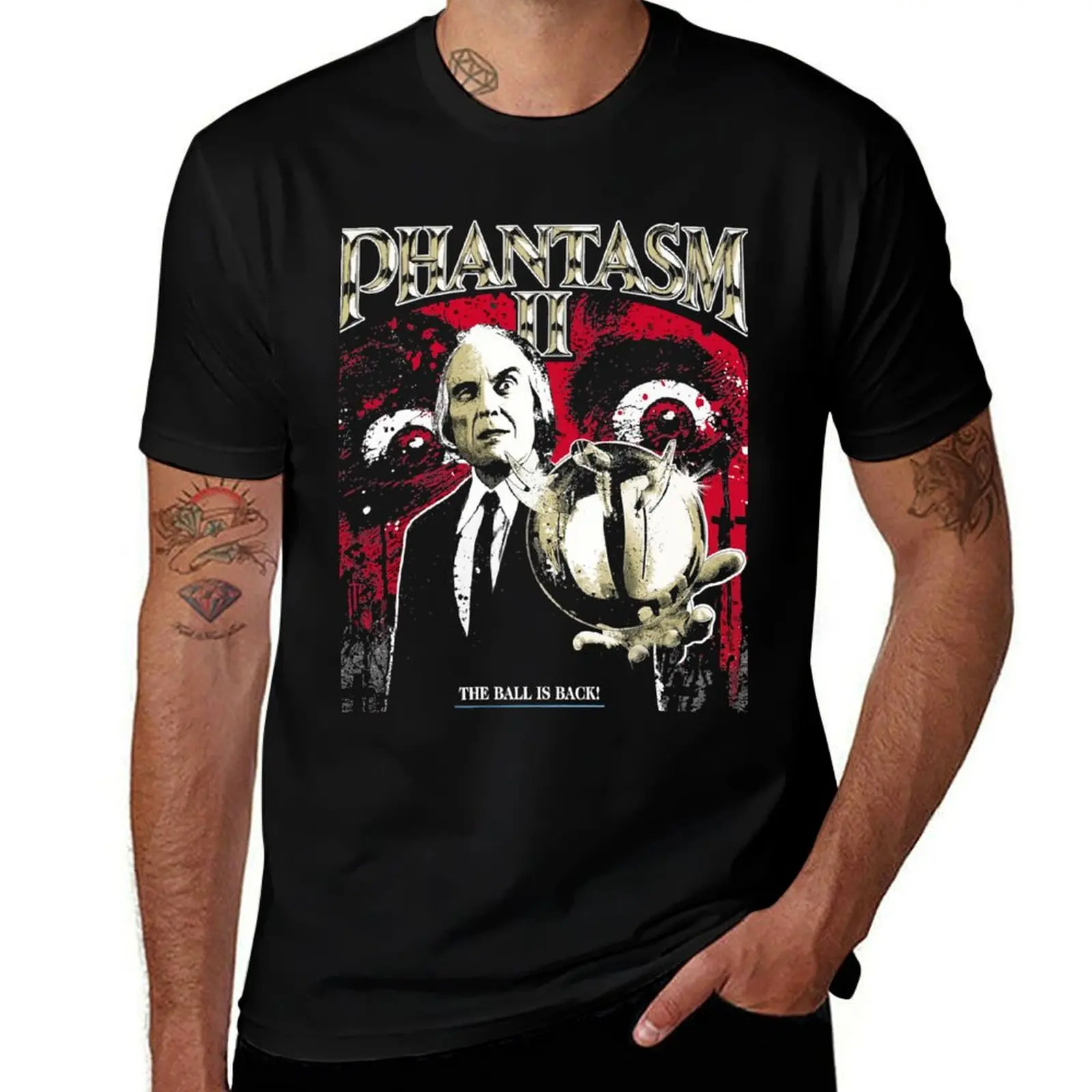 

Классическая футболка Phantasm II, мужская футболка, хлопковые футболки для мужчин, хлопковая забавная футболка