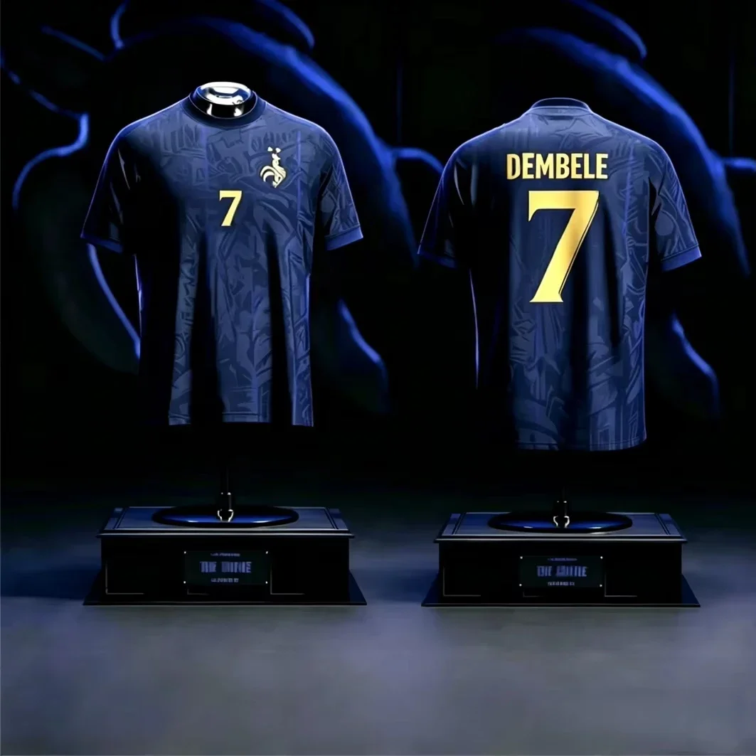 Neues Italien Fußballtrikot Limitierte Auflage Ronaldinho 2026 – Retro-Replik N ° 10 Or et Blanc für die Fan-Kollektion – Detail 4