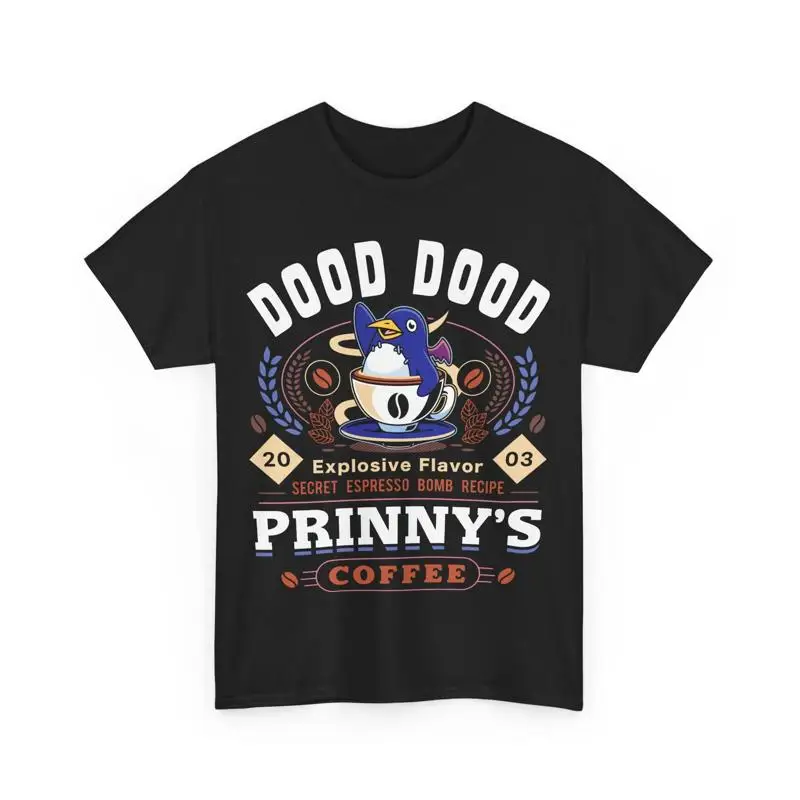 Camiseta con emblema de café Prinny Dood, videojuego Disgaea, Etna Usalia