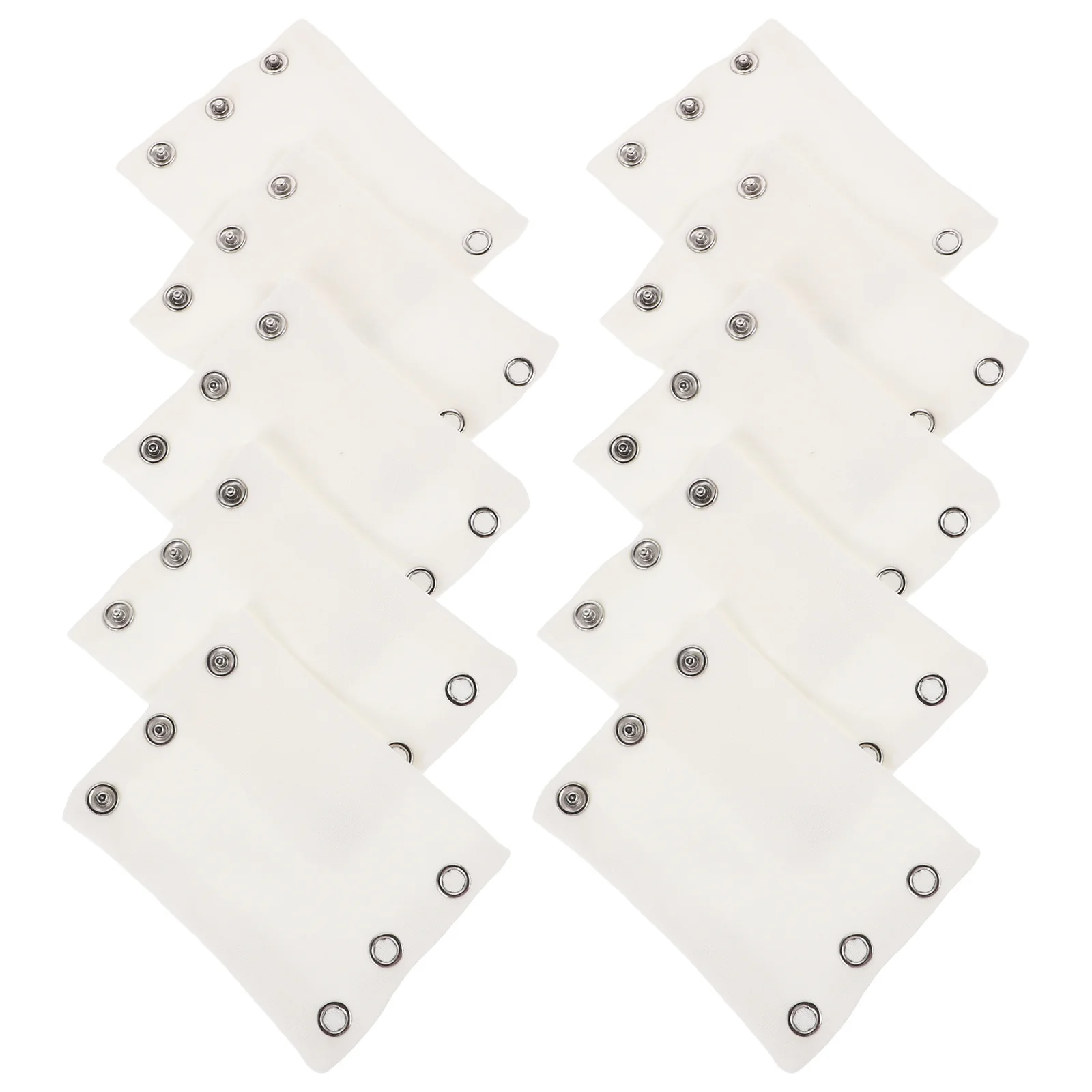 

10pcs Baby Bodysuit Extender Cotton Snap Extension Pads For Jumpsuits Clothes Infant Boys Girls Washable Durable Lengthener For