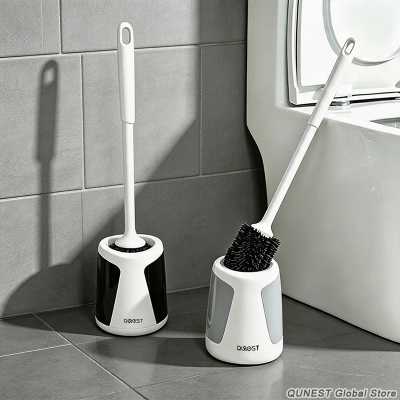 Long Handle Silicone Toilet Brush Household No Blind Spot Efficient Cleaning Bathroom Accessories