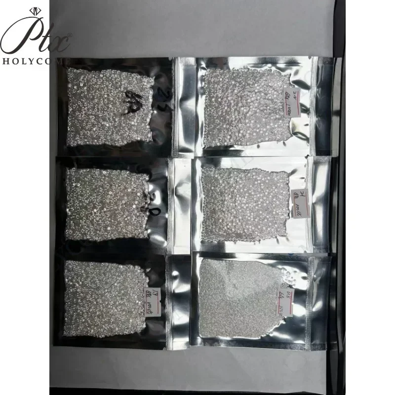 Holycome 100% Real Moissanite 0.7-3.0mm 1CT D DEF VVS1 Round Cut Super White Moissanite Diamond Test Positive Wholesale Price